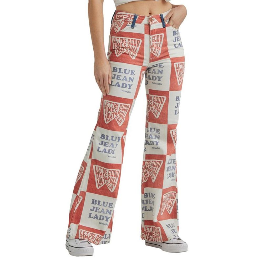 Wrangler Wanderer Blue Jean Lady Flare Jean